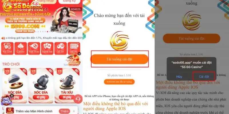 Cài đặt ứng dụng