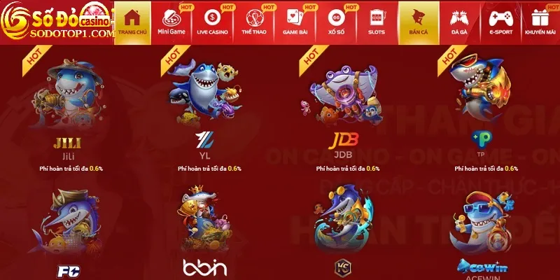 Bắn cá SODO với nhiều điểm nổi bật
